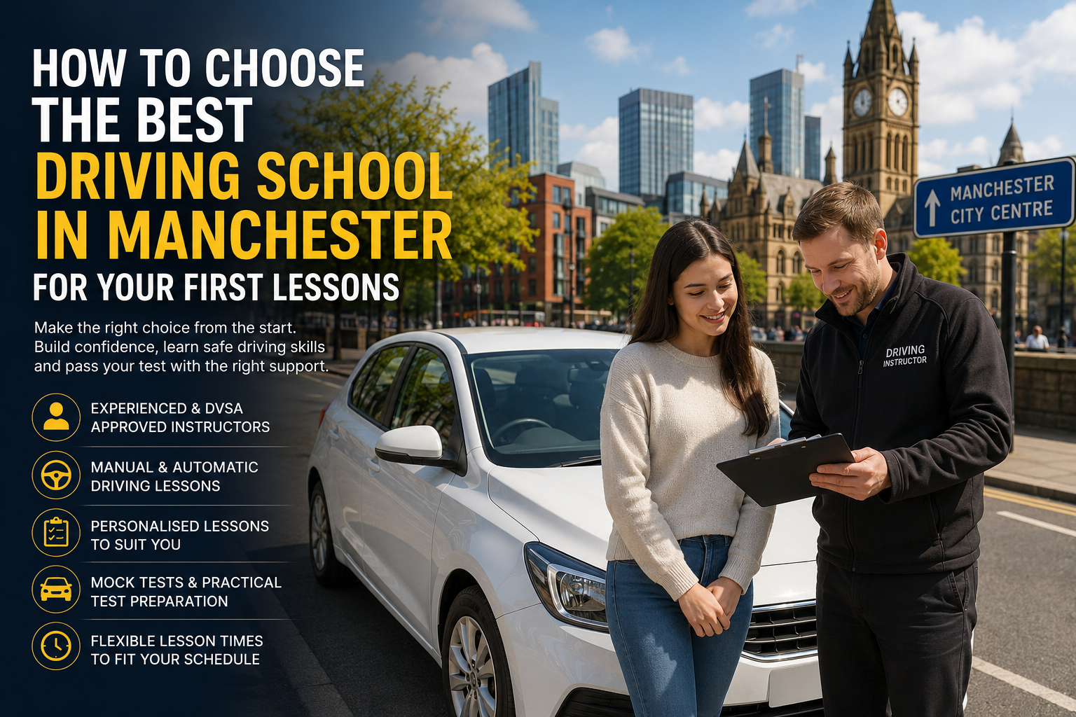 How to Choose the Best Driving School in Manchester for Your First Lessons